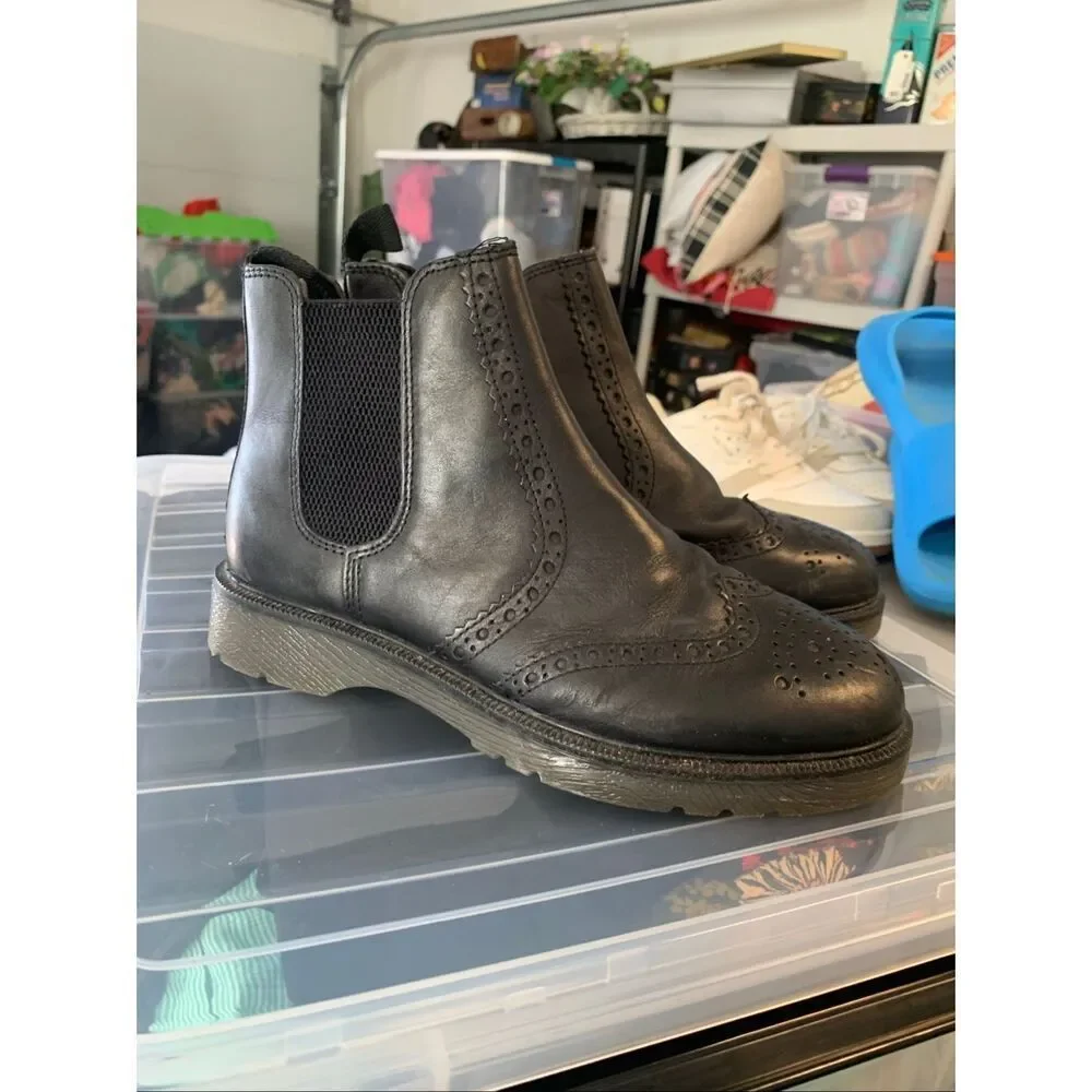 Frank James Brogue Leather Upper Dealer Boots